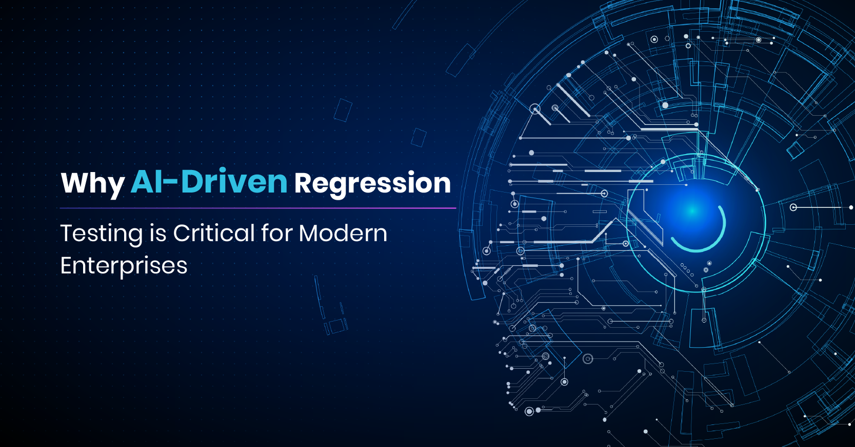 Traditional regression testing challenges compared to AI-driven regression testing in enterprise QA
