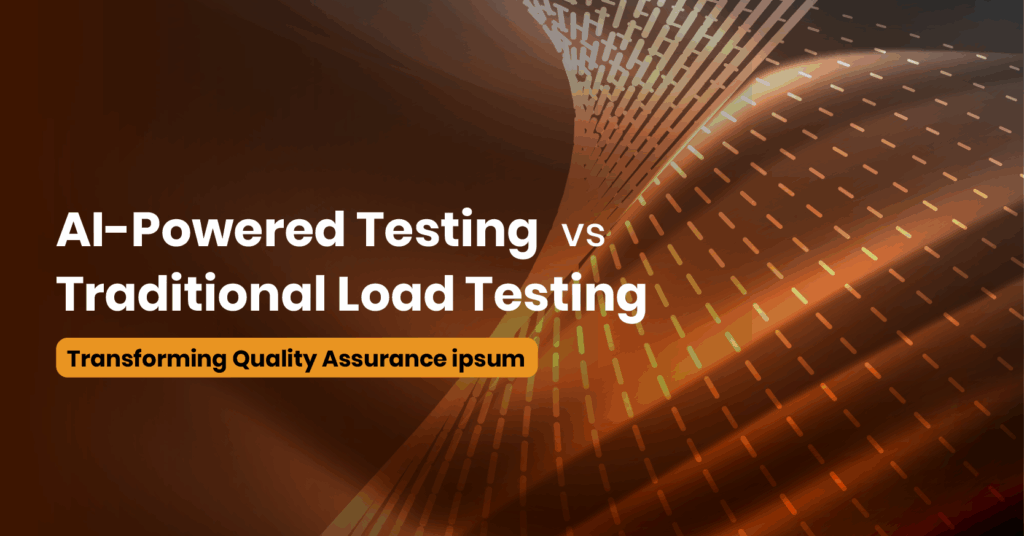 AI-powered testing vs traditional load testing comparison chart