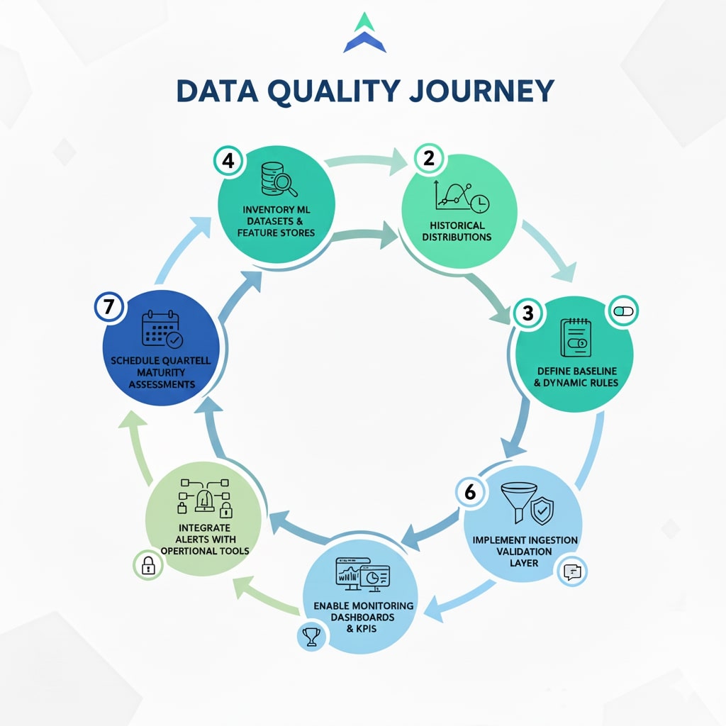 Five-layer data quality framework for machine learning pipelines – ingestion, validation, remediation, monitoring, drift detection