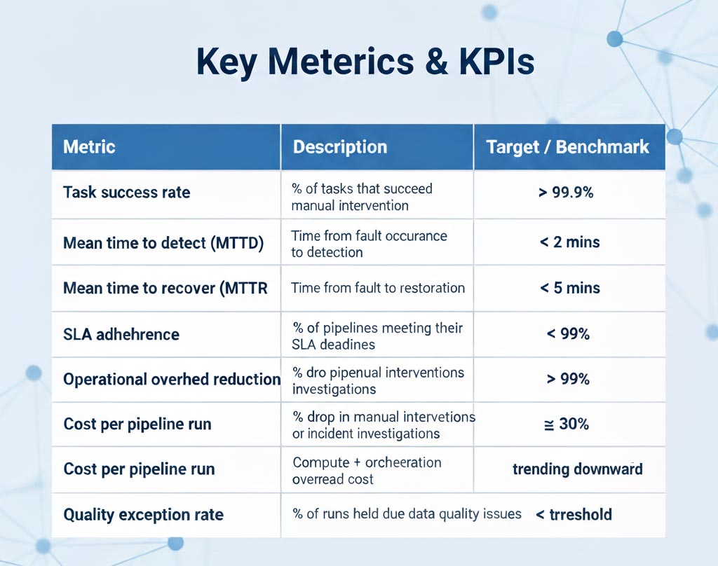 Workflow diagram showing smart data pipelines and governance layers