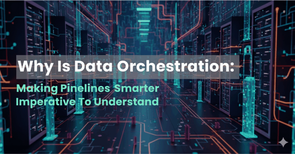 Diagram showing smart data orchestration architecture across workflow, execution, and governance layers