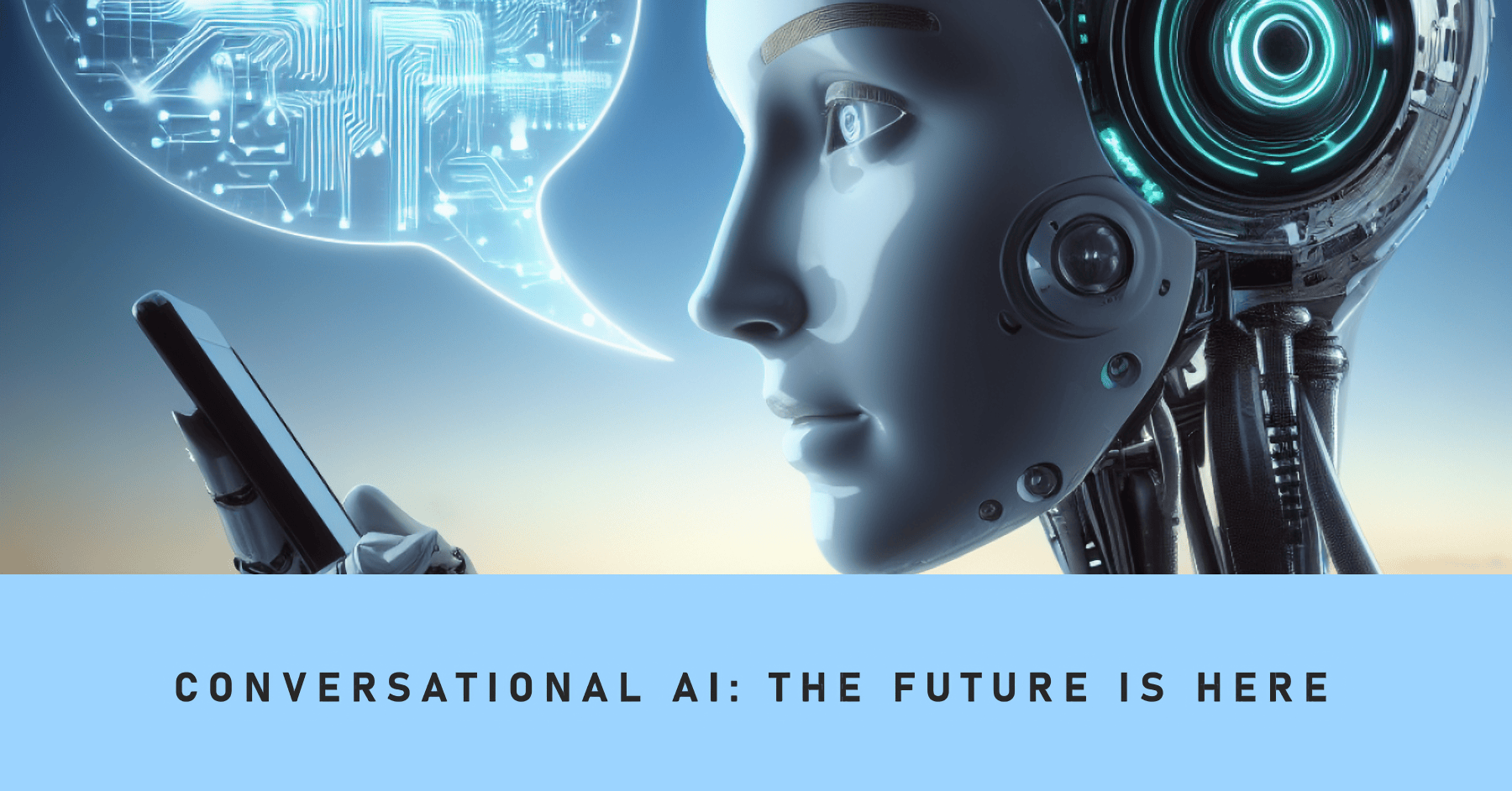 Conversational AI for customer service showing AI chatbot and human agent collaboration