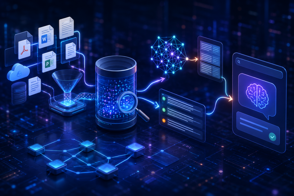 Data processing and analysis visualization.