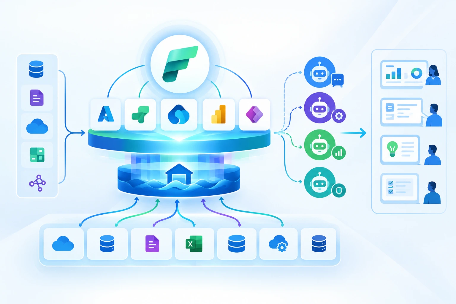 microsoft fabric for agentic apps architecture