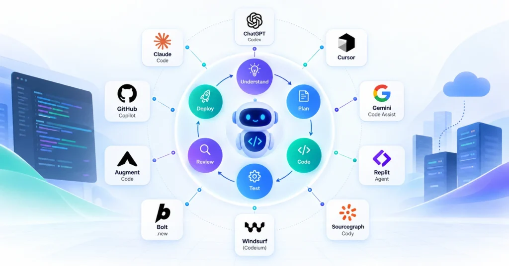 Best AI coding agents in 2026 compared for enterprise software development