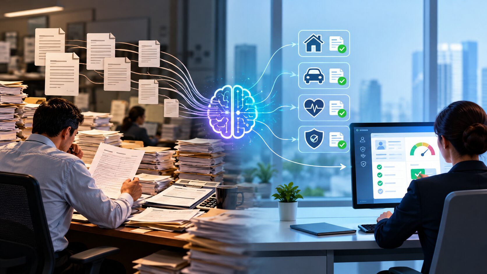 AI in Insurance Underwriting: From Manual Review to Intelligent Workflow Automation
